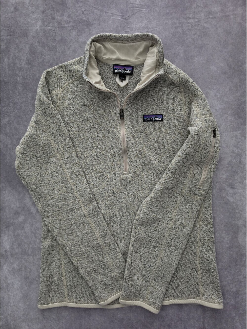 SKU0109 Patagonia Better Sweater 1/4 Zip Fleece Pullover Women's Medium Gray